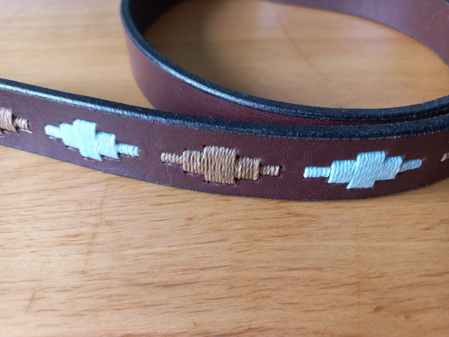 Guinzagli & Collari: Leder Halsband & Leine beige hellblau, separat möglich – Usato da Kaufdorf venduto da EdelmannPaPrintGmbH 1