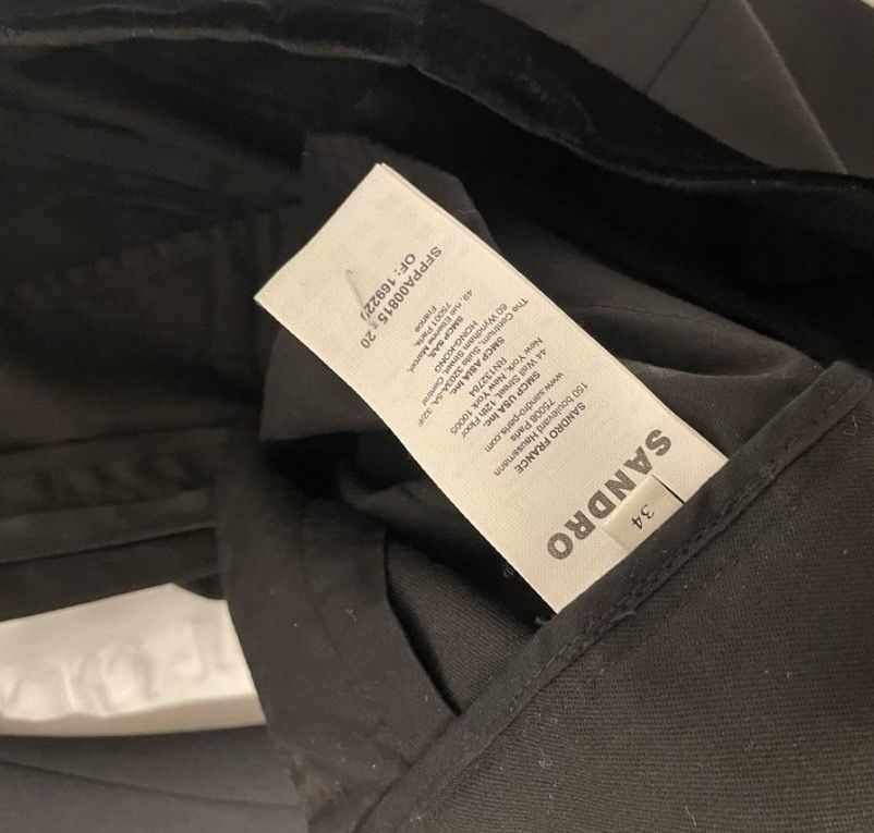 Sandro Pantalons: Sandro Hose schwarz Groesse 34 – D'occasion à Rotkreuz par nadja.horat 1
