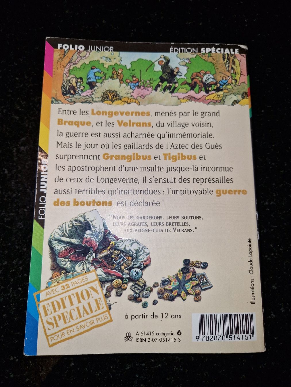 Bücher: La guerre des boutons - Louis Pergaud – Gebraucht aus Vuadens von adrien8 1