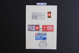 CH PTT Faltbögli mit Sonderstempel 1939             Los 6202