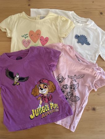 4x Kinder T-Shirts Gr. 98/104 Sommerkleidung Top Zustand