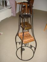 Vintage Diener Regal/ Ständer aus Metall, Schwarz Top!