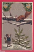 PRÄGEKARTE, FROHE WEIHNACHTEN, 22.12.1910 (ZWERG, EICHHÖRNCH