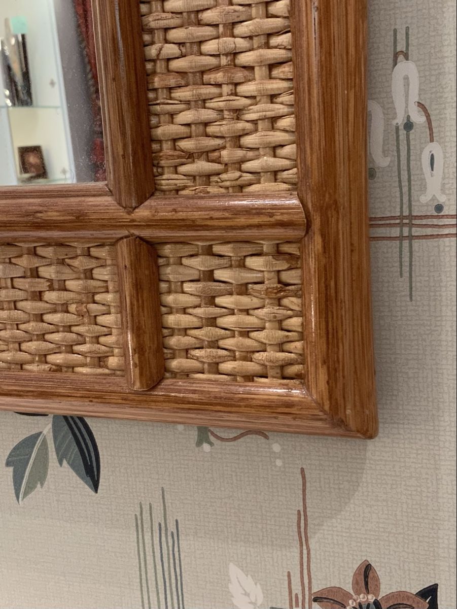 Miroirs: Miroir en bambou et rotin – D'occasion à rolle par Tontonjulot 2