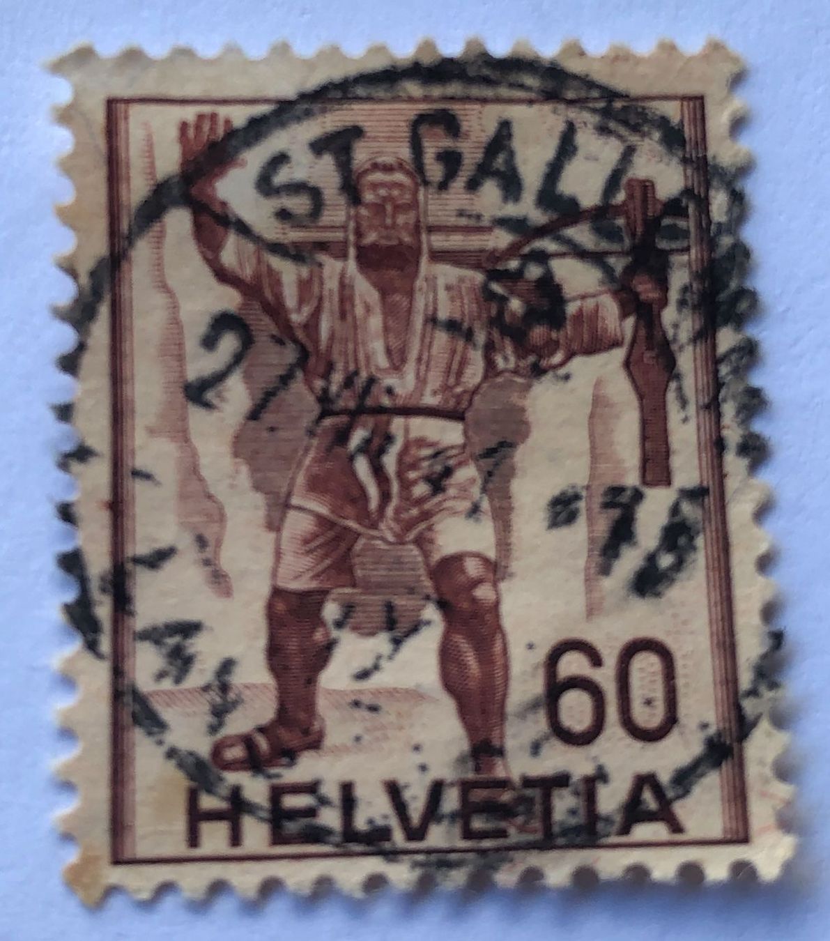 Alle Briefmarken: Nr.244 mit Vollstempel St.Gallen – Gebraucht aus Aarau von Billa007