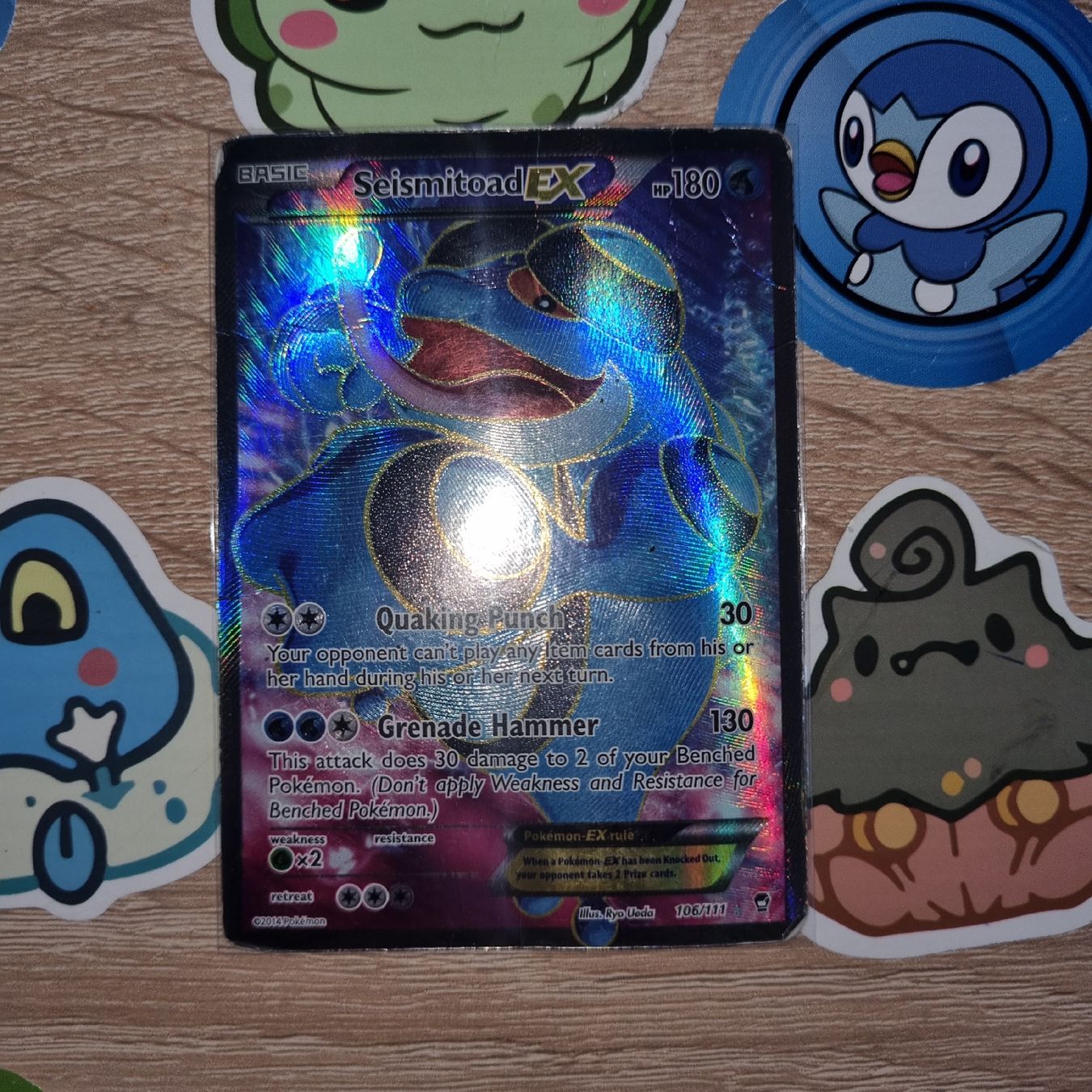 Pokémon Sammelbilder & Trading cards: seismitoad Full art, poor – Defekt aus St-Maurice von Woopersonal 1