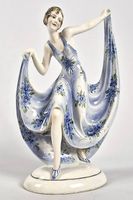 Porzellanfigur,,Tänzerin"von Katzhütte,32,5 cm, Art Deco1925