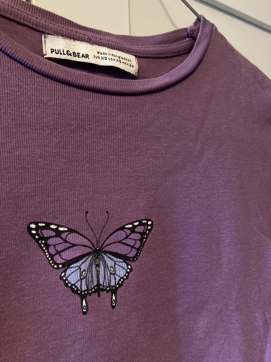 Pull&Bear T-shirts: Crop top violet, XS – D'occasion à Le Mont-sur-Lausanne par aude_mgn 2