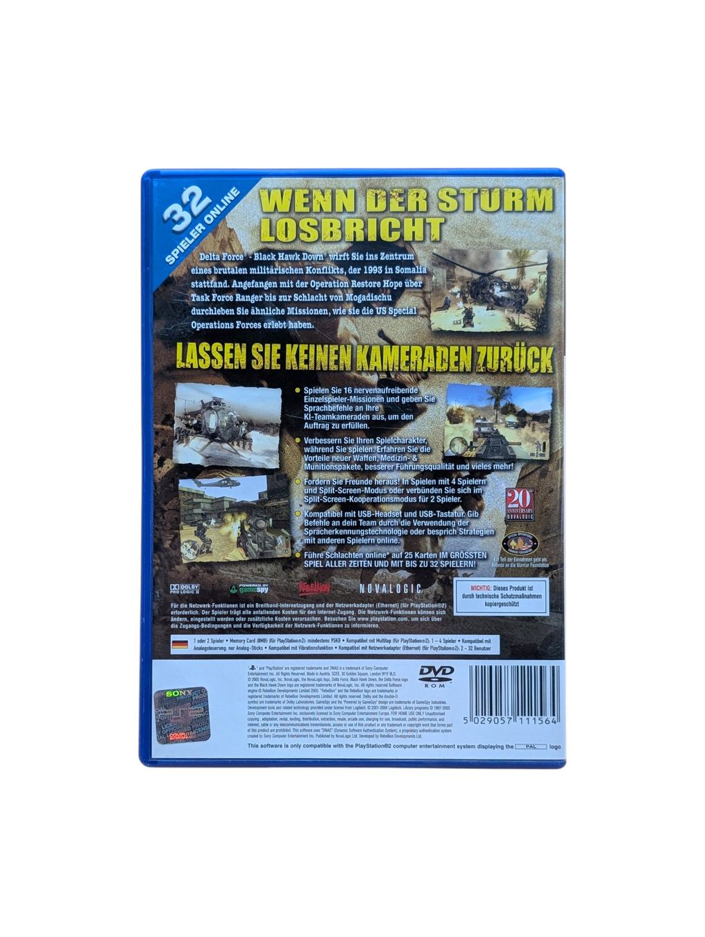 Sony Giochi: Delta Force: Black Hawk Down PlayStation 2 (PS2) – Usato da Domat/Ems venduto da IsseldorsShop 1