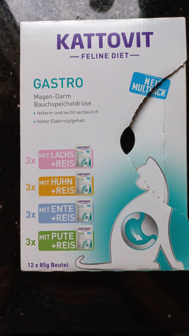 Futter: Kattovit Feline Gastro Multipack – Gebraucht aus Zollikerberg von simona_r