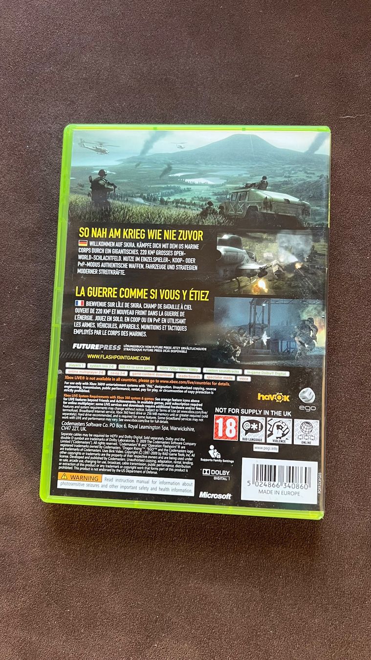 Microsoft Giochi: Operation Flashpoint 2: Dragon Rising - Xbox 360 Game – Usato da Schübelbach venduto da Dolly990_2 1