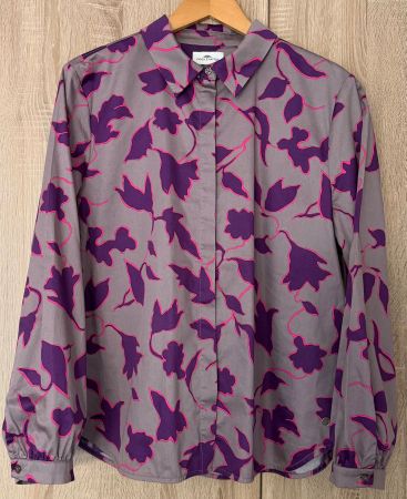 Bluse Hemd Fynch Hatton Grösse 44 violett beige