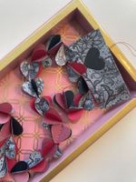 Papier-Herzgirlande – handgemacht & recycelt – dekorativ