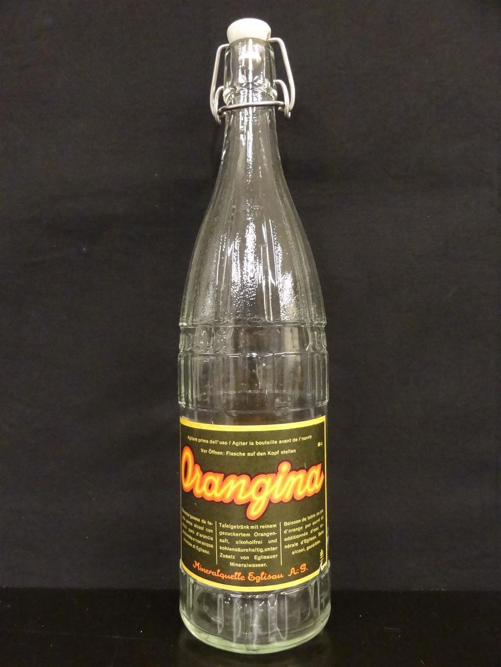 Gläser, Krüge & Flaschen: alte Flasche ORANGINA EGLISAU 1965 – Gebraucht aus Kerzers von Flaschenposten