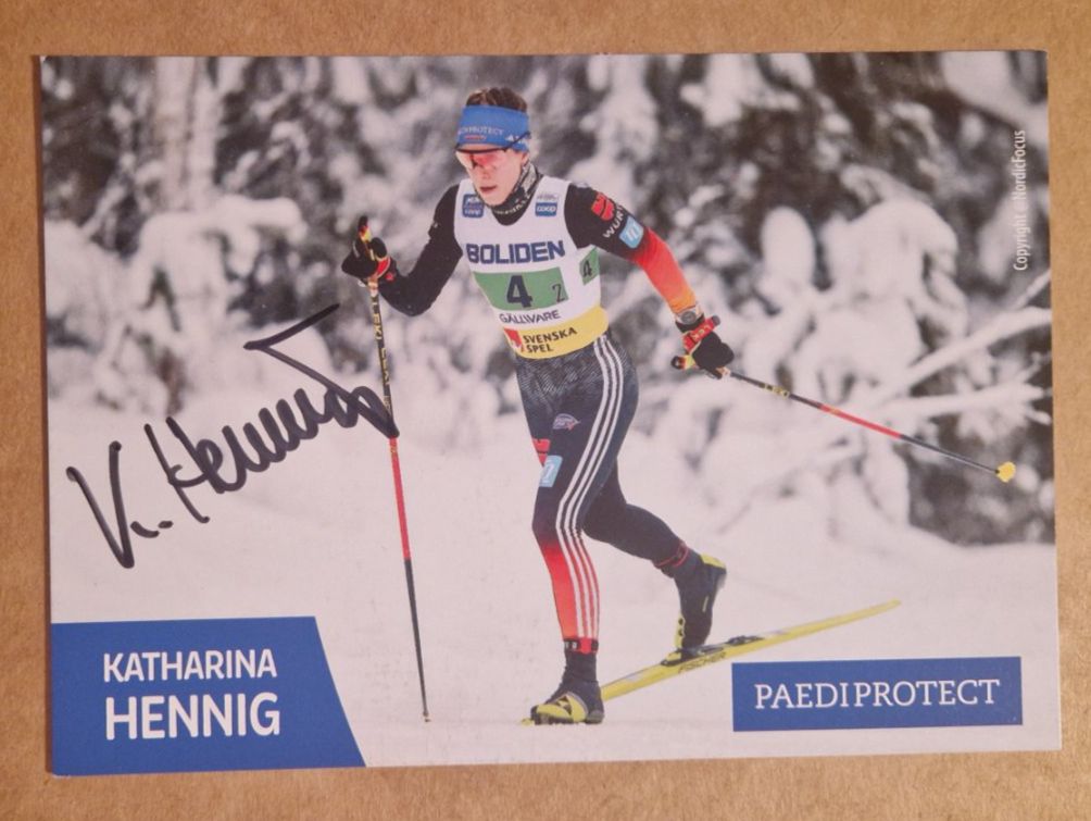 Autografi: Katharina Hennig - handsigniert – Usato da Menziken venduto da Autogramme