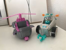 Paw Patrol Everest mit Schneemobil + Skye’s Helikopter