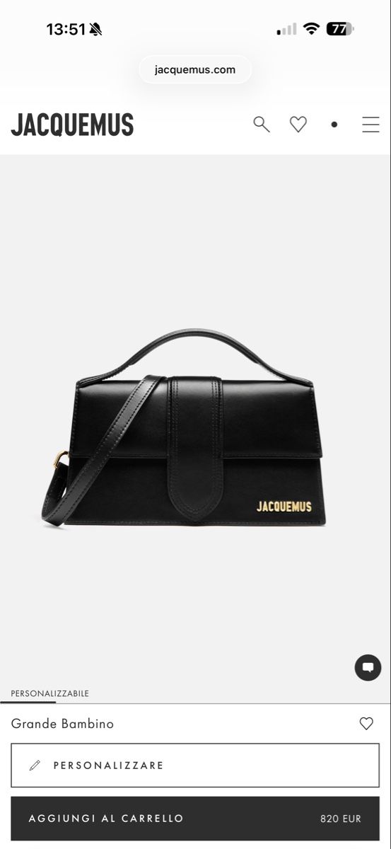 Jacquemus Borse da donna: Jacquemus Le Grand Bambino NEW – Nuovo e nell'imballaggio originale da Cademario venduto da Yleeyle 5