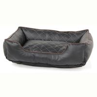 NEUES Hundebett Grösse L/schwarz/Kunstleder/Genny von Mypet