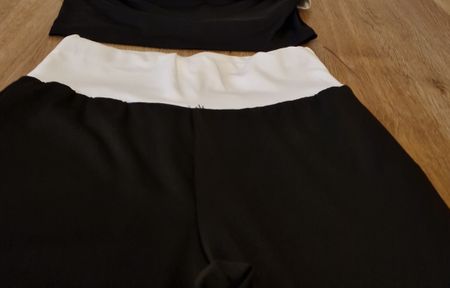 Hosen-Top-Set, Grösse S schwarz-weiss 🖤🤍