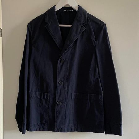 Zara Herrenjacke / Casual Blazer – Navy – Grösse S