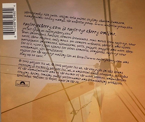 CD: Eagle-Eye Cherry – Sub Rosa – Usato da Grüningen venduto da azulverde 1
