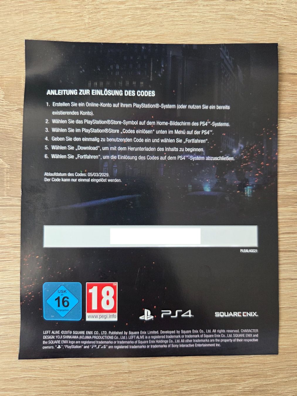 Spiele: Left Alive Day One Edition (Multilanguage) - PS4 – Gebraucht aus Carouge GE von Gasco 4