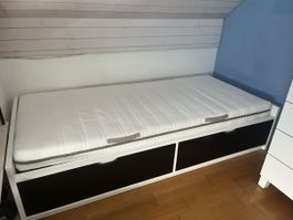 Bett mit Stauraum 90x200 (mit oder ohne Matratze)