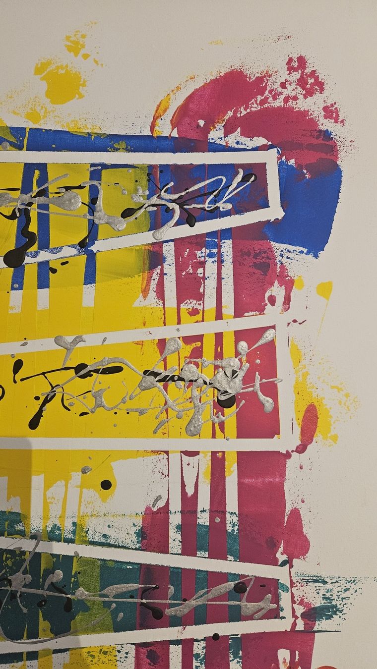 Dipinti: Tableau abstrait moderne coloré – Nuovo (secondo la descrizione) da Le Locle venduto da fab_c9hh 4