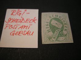 1868, HOTELPOST, RIGI-SCHEIDECK, 33, GRÜN, POSTAMT GERSAU