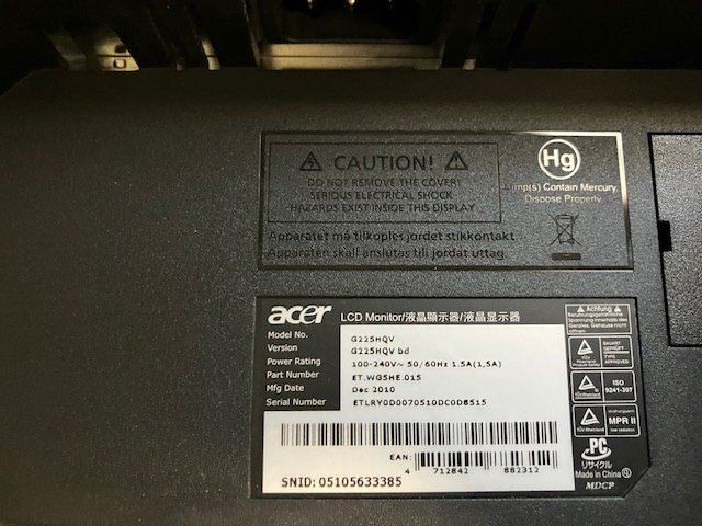 Acer Monitor: computerbildschirm inkl. tastatur – Usato da Schwarzenberg LU venduto da kindler007 4