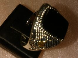 RING MODESCHMUCK,,MIT ECHT ONYX