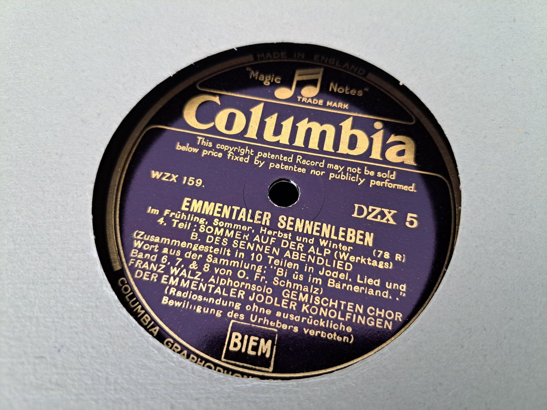 Dischi in vinile: Emmentaler Sennenleben, Teil 1-8, 4 Schellack-Platten – Usato da Zürich venduto da ad_leones 4