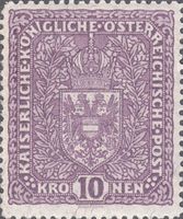 Kaiserreich Österreich 211 II A, 10 Kronen Wappenausgabe **