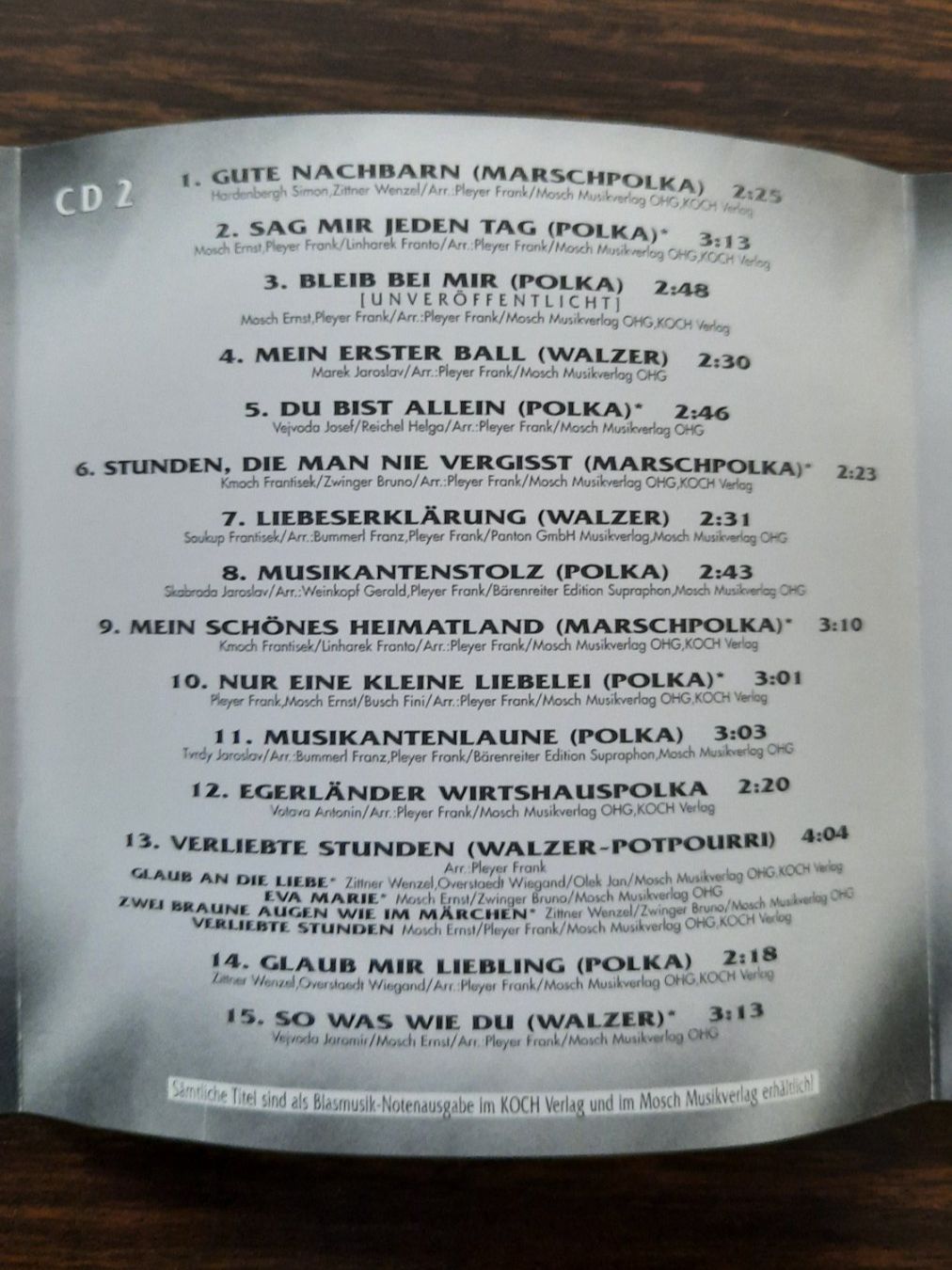 CD: Ernst Mosch - Ein Dankeschön an meine Freunde - 2CDs Top! – Usato da Hinwil venduto da Zom 3