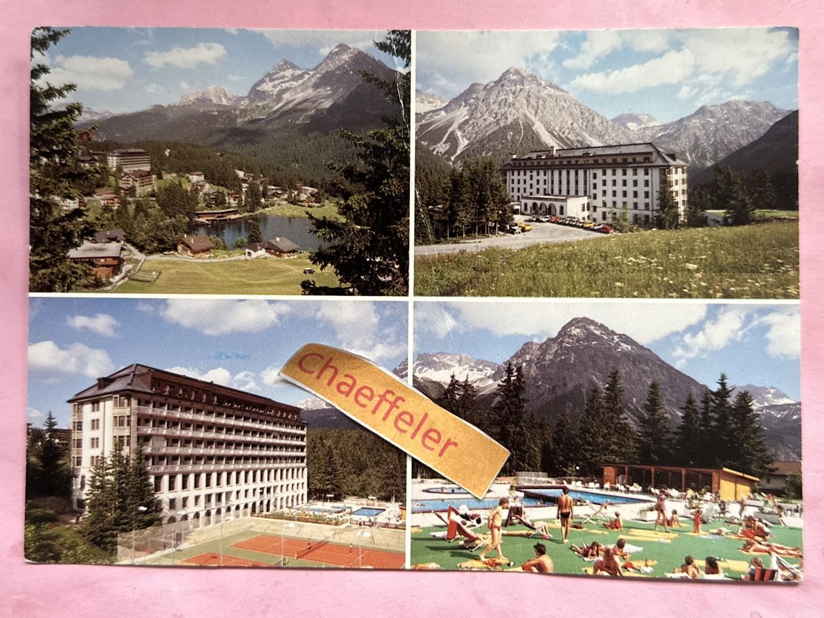 Cartes postales: Club-Hotel Altein, Arosa – Défectueux à Zürich par Chaeffeler