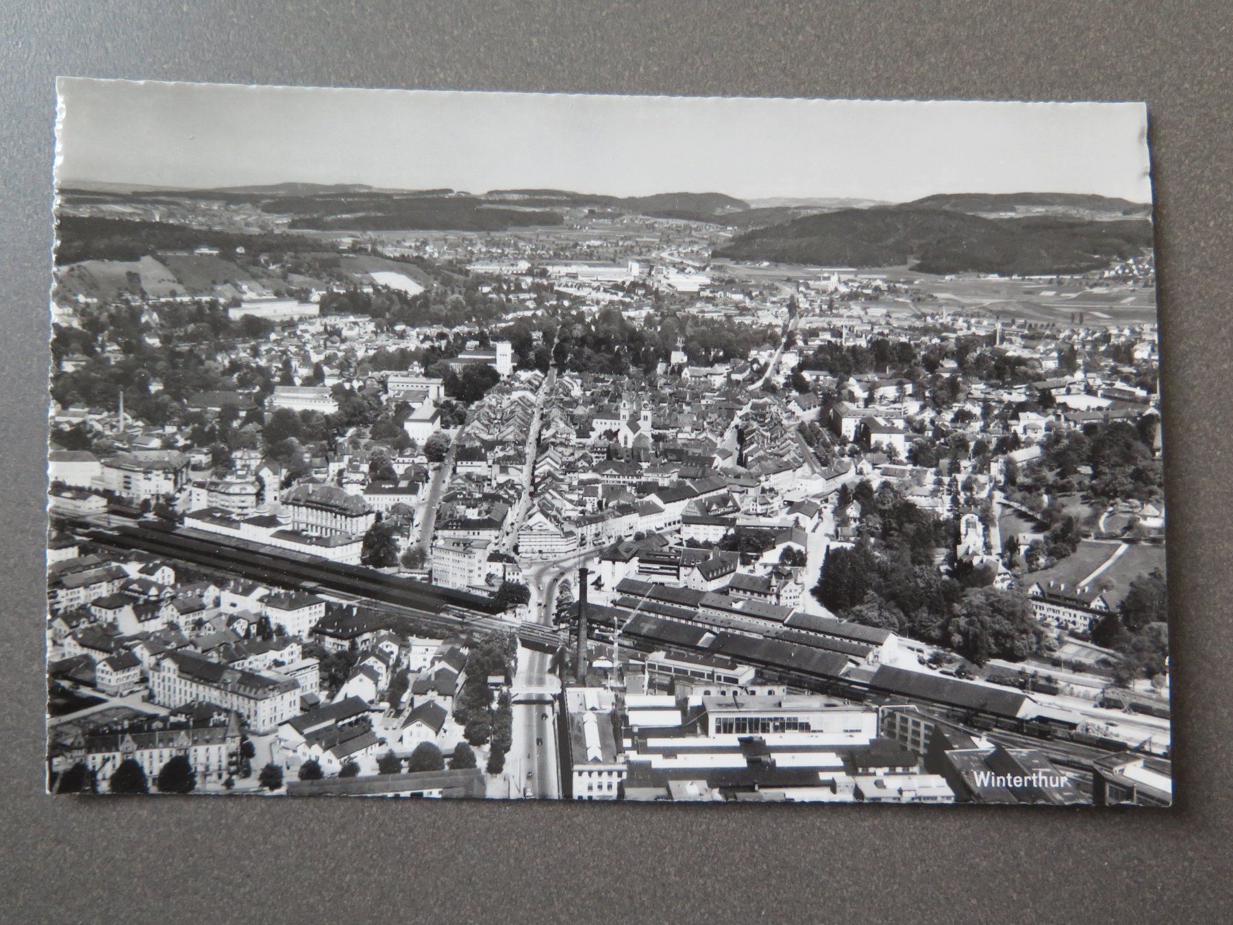 Cartoline postali: WINTERTHUR - FLUGAUFNAHME – Usato da Wittenbach venduto da lipasal