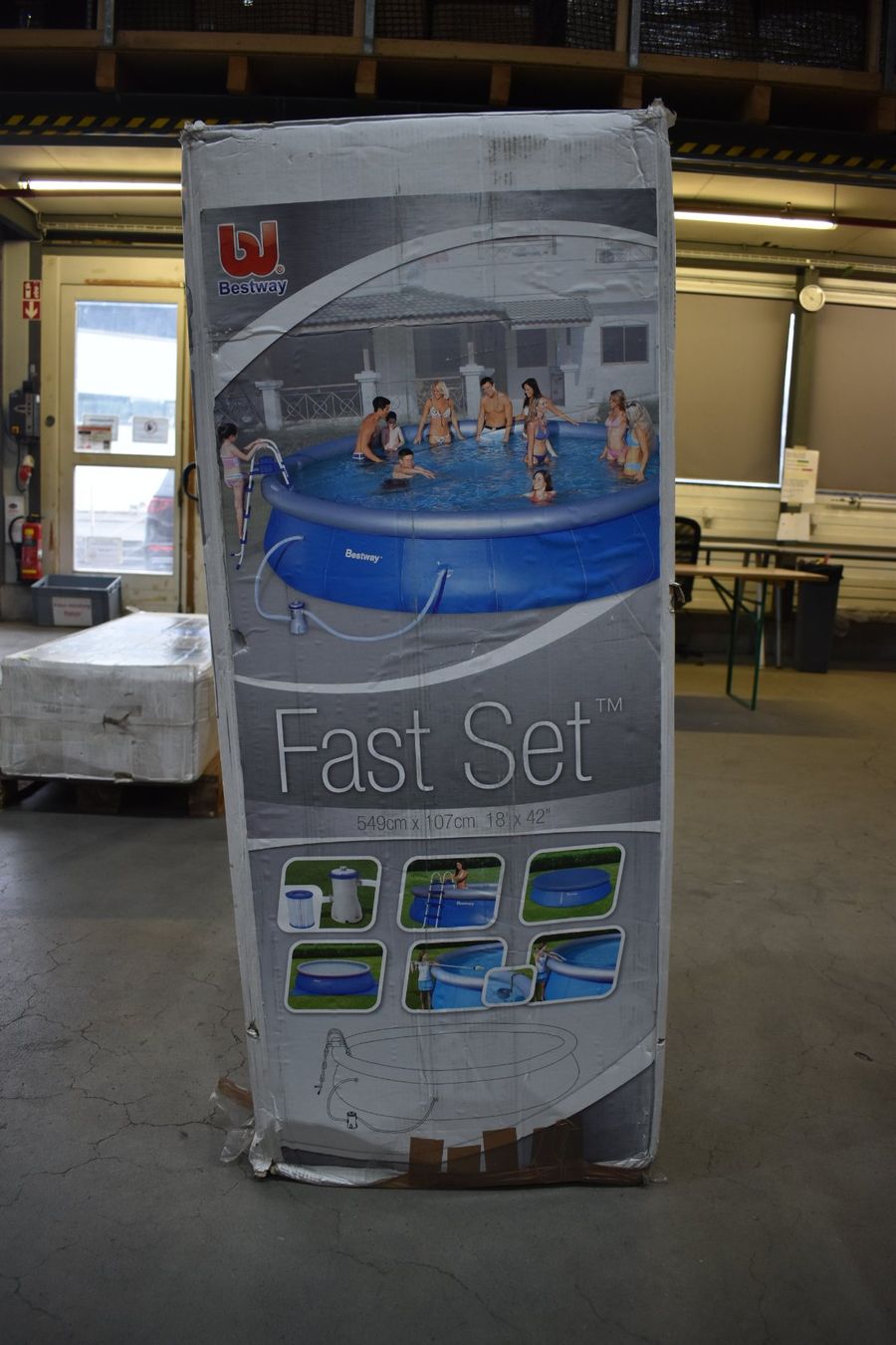 Bestway Piscine: Bestway Fast Set Pool, 549x107cm – Usato da Interlaken venduto da schatzkiste_seeburg