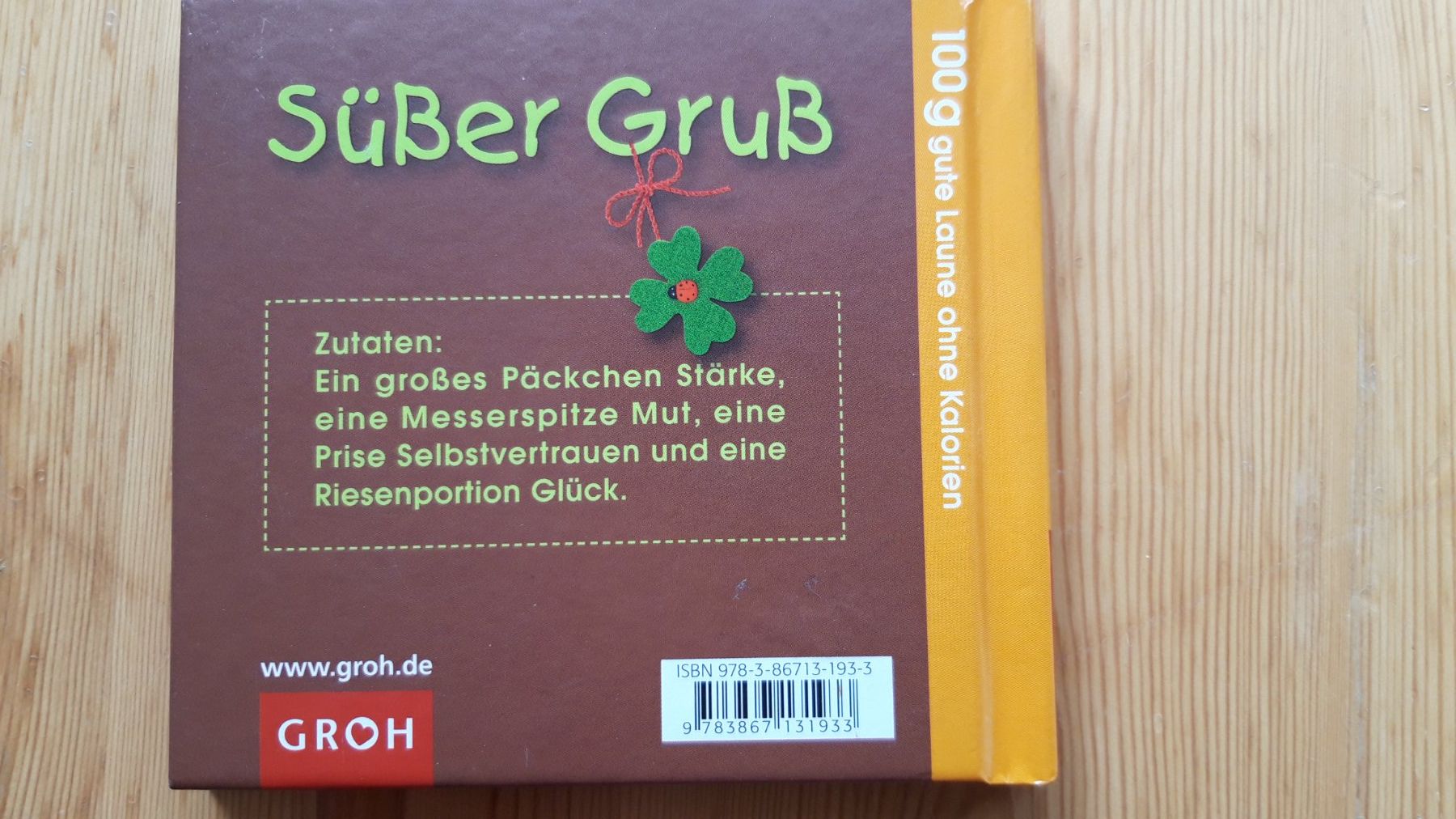 Libri: Süsser Glücksbringer - Geschenkbuch von GROH – Nuovo (secondo la descrizione) da Neuchâtel venduto da marevecor 1