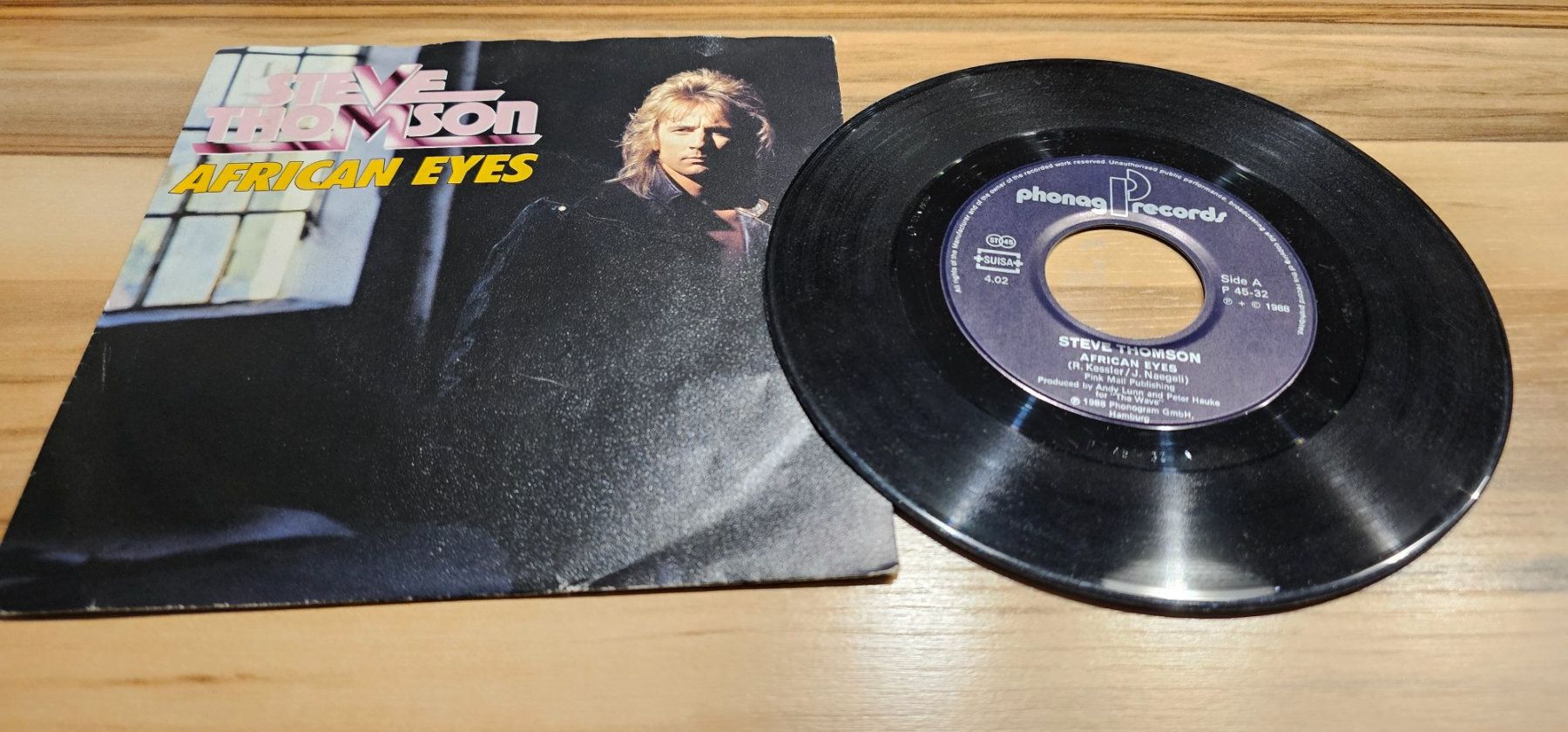 Dischi in vinile: STEVE THOMSON- AFRICAN EYES/ Vinyl Single – Usato da Geuensee venduto da jes_9xyk