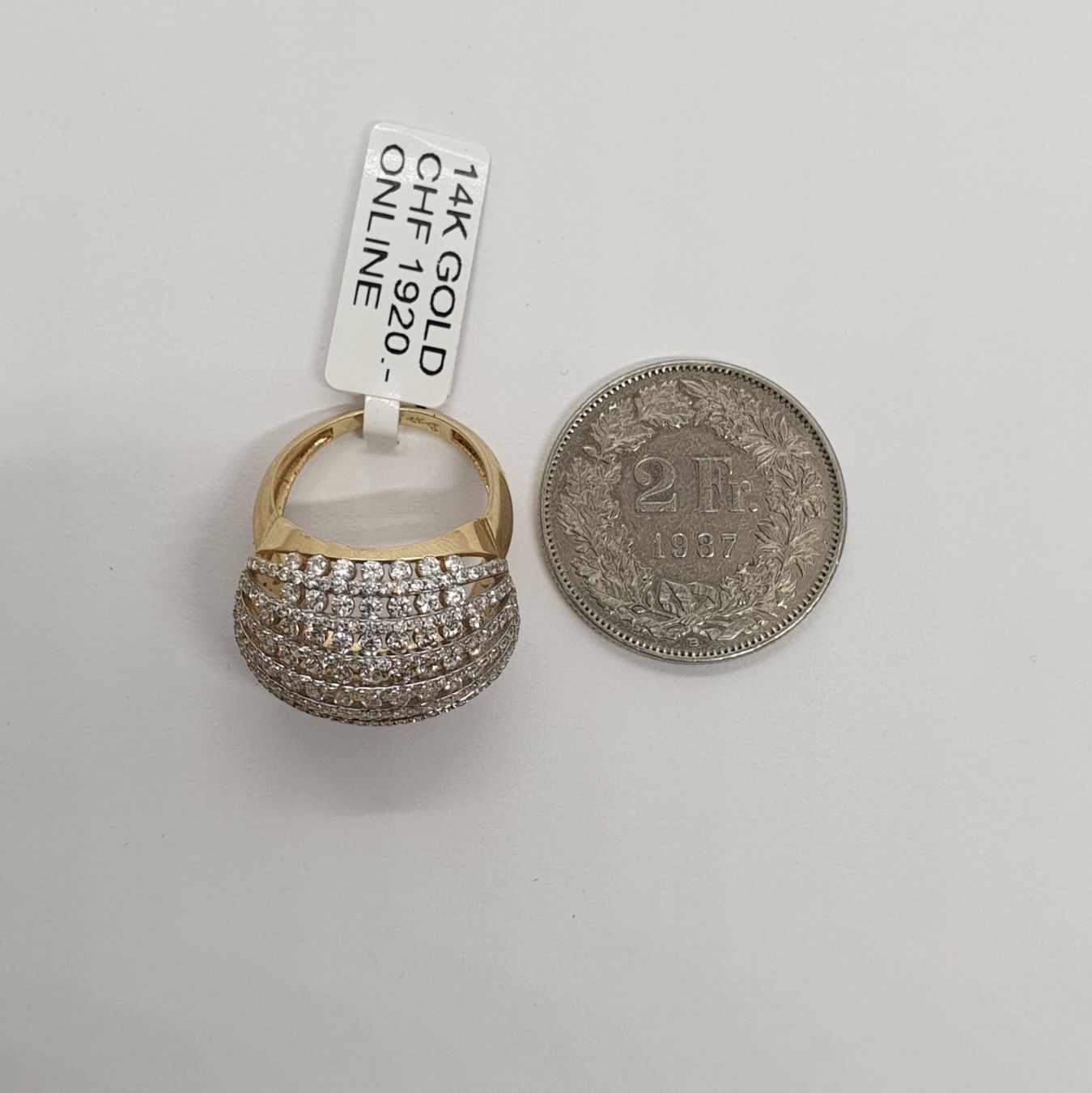Anelli: Echt 14K Gold Ring – Usato da Luzern venduto da Goldhaus-Luzern 4