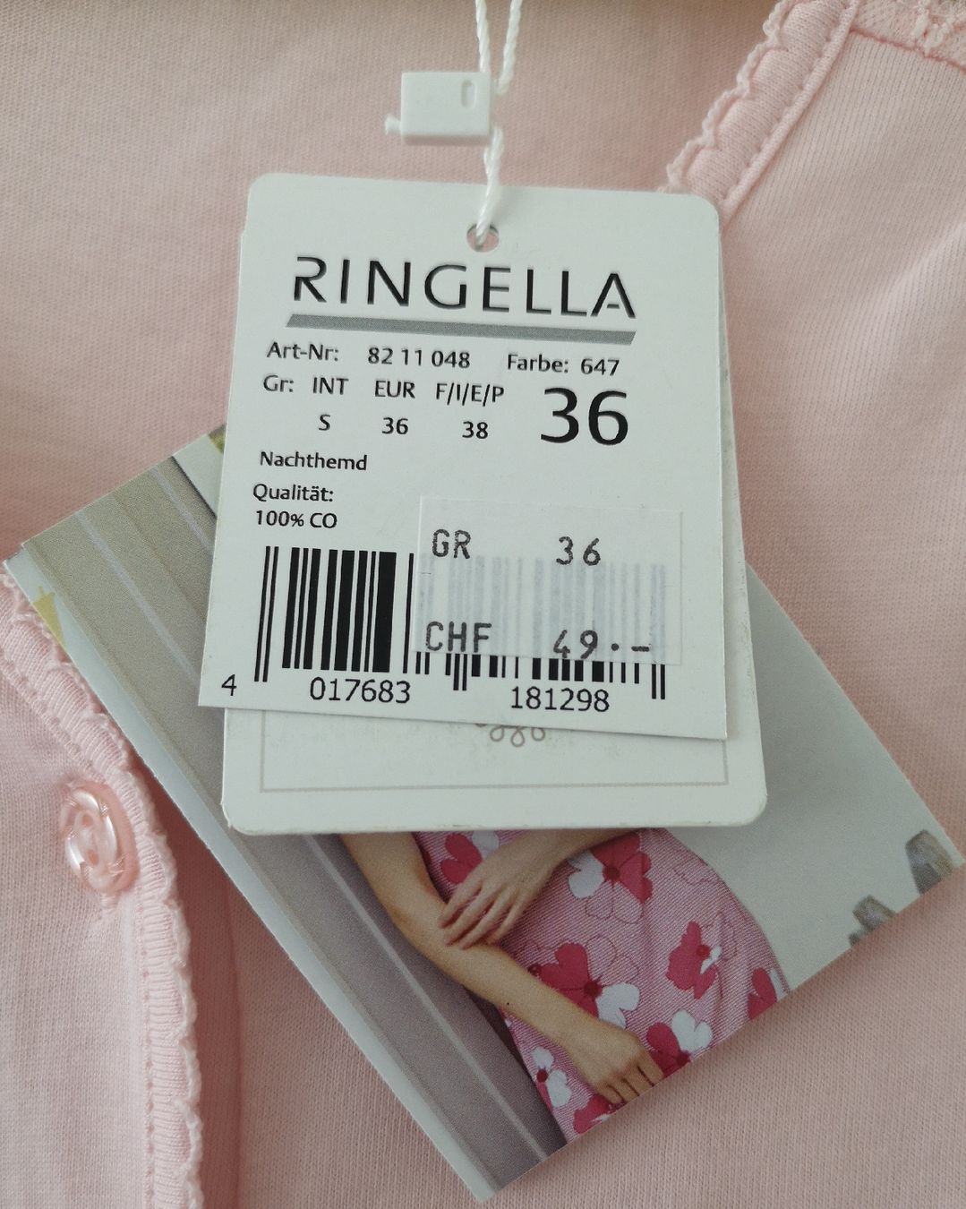 Negligees & Pigiami: rosa Nachthemd Gr. 36 - RINGELLA - Spendenaktion – Nuovo (secondo la descrizione) da Unterkulm venduto da Beljasch 2