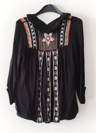 MARC CAIN herzig bestickte Bluse Shirt Tunika Gr.N2/36