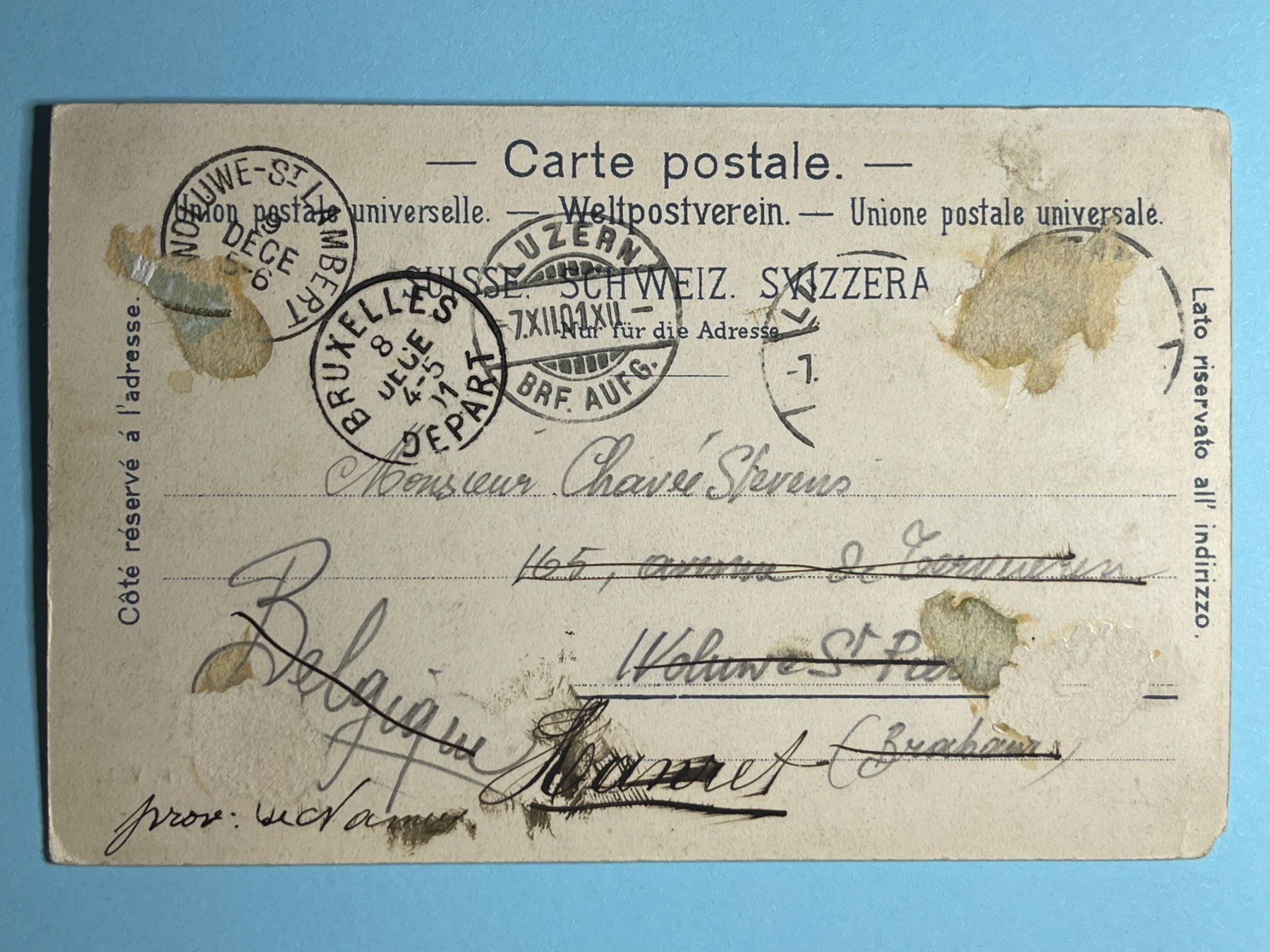 Cartoline postali: Luzern - 1901 – Usato da Steg VS venduto da _vinci_ 1