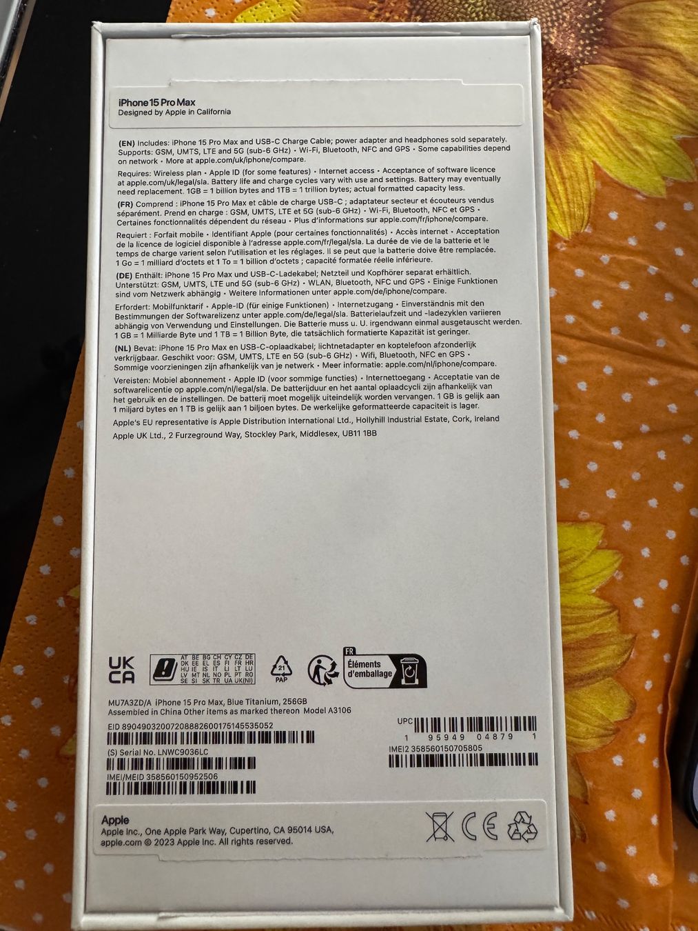 Apple Telefoni cellulari / Smartphones: iphone 15 bro max 256 – Usato da St. Gallen venduto da babinos01 9