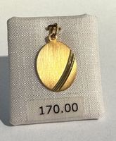 Kleiner Anhänger "Gravurplättli" 18kt. Gelbgold