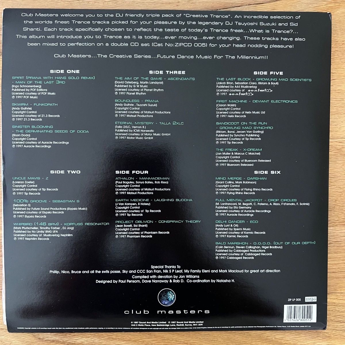 Dischi in vinile: Various Artists - Creative Trance / 3 LP - 1. UK 1997 - TOP – Usato da Gais venduto da soundcave57 1