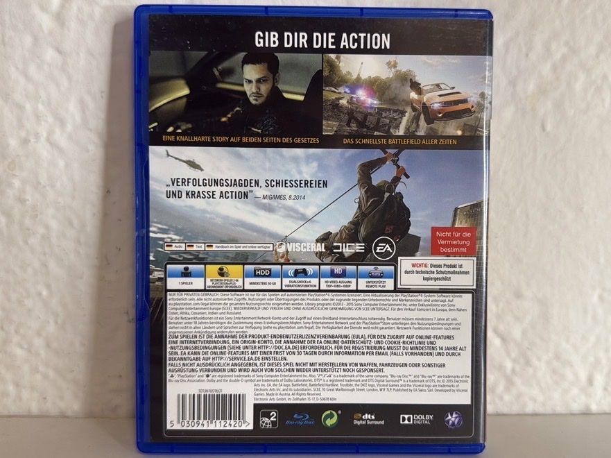 Sony Giochi: PS4/PS5 Game Battlefield Hardline - good condition – Usato da Ehrendingen venduto da bubulence 1