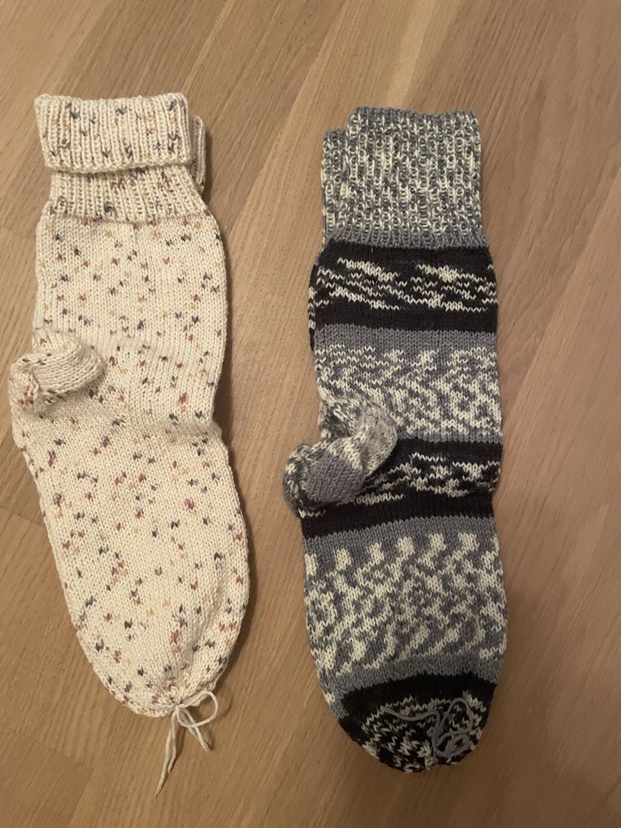 Calze: Warme Handgestrickte Socken – Nuovo e nell'imballaggio originale da Oberembrach venduto da Marietta53