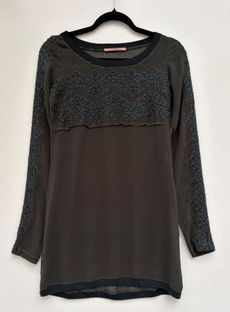 Tandem by Transit Par such Shirt mit Strickerei Gr.34