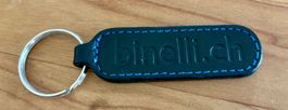Schlüsselanhänger Leder schwarz binelli.ch